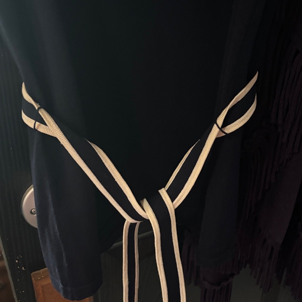 Ann Taylor Navy and Cream tank - Picture 4 of 4